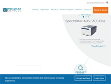 Tablet Screenshot of moleculardevices.com